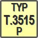 Piktogram - Typ: T.3515-P